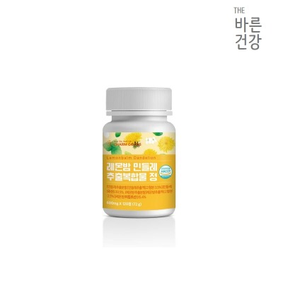 [온라인판매가능] 바른건강 해썹인증 레몬밤 + 민들레 추출복합120정